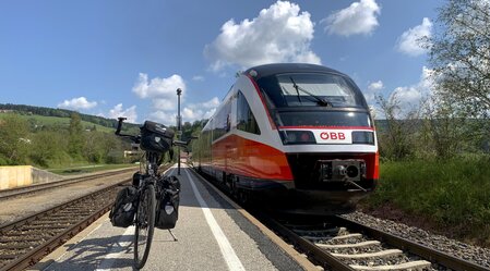 Rad & Bahn als ideale Kombination | © STG | Martin Kubanek